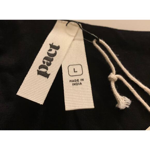 Pact Womens Organic Cotton Fit & Flare Tie-Back Dress Dark Floral Sundress Large - Picture 2 of 12